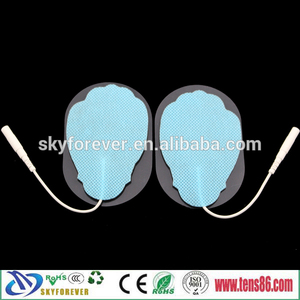 5 * 8 cm feuille en forme de TENS électrodes réutilisables, Colorful electrode pads avec le prix concurrentiel - Product Image 4