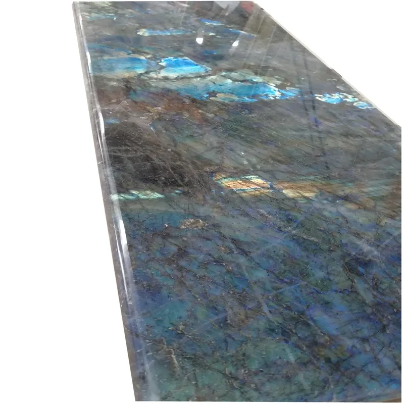 lemurian blue granite resin kitchen countertop