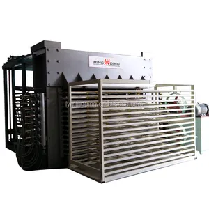Máquina de fabricación de madera contrachapada y máquina de prensado en caliente