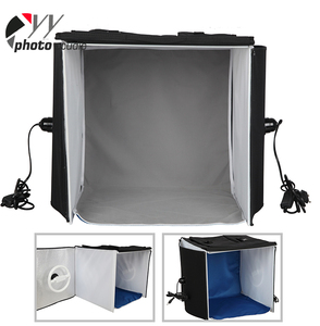 Mini <span class=keywords><strong>caja</strong></span> de luz profesional para estudio fotográfico, <span class=keywords><strong>caja</strong></span> de luz portátil para joyería, 40x40cm, 50x50cm, 60x60cm, color blanco y negro - Product Image 2
