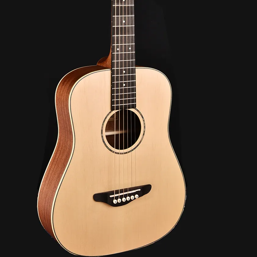 フレット楽器34インチベビーアコースティックギタートラベルギター