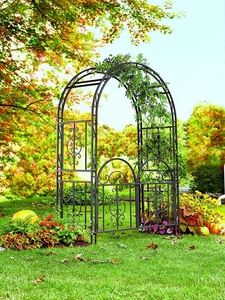 Arco Decorativo de Metal Bronze para Jardim com Portão - Product Image 6