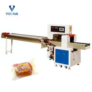Machine automatique de scellage et de découpe de sacs en plastique pour oreillers, machine d'emballage pour pain, gaufres, gâteaux de lune, biscuits, chocolat en barre - Product Image 1