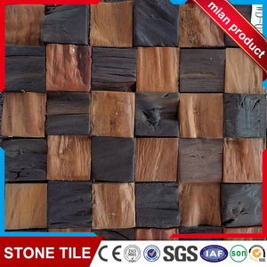 Panel de madera para pared Exterior, azulejo de mosaico para decoración de pared, <span class=keywords><strong>precio</strong></span> de fábrica - Product Image 4