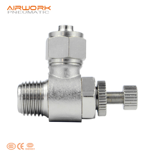 SL Khí Nén Hướng Dẫn Sử Dụng Tay Vận Hành Điều Khiển Lưu Lượng Hướng Đồng Thau Lắp Van - Product Image 2