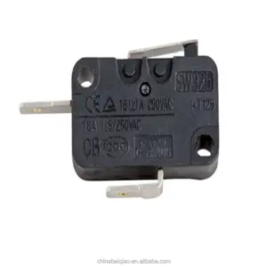 Miniatura iluminado switch liquidificador, trancando micro interruptor 16a