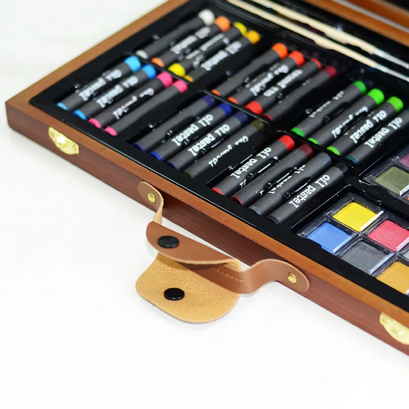 80 Piece Deluxe Art Creativity Set in Wooden Case