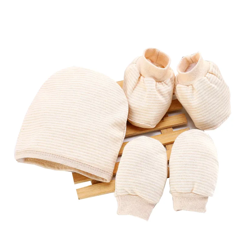 יילוד כותנה שווי רך כפפות גרביים חמודים תינוק 0-6 חודשים לשני המינים חלקים להגדיר