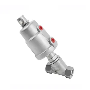 Dubbelwerkend Rvs Air Water Stoom Pneumatische Hoek Seat Valve Air Control Hoek Seat Valve