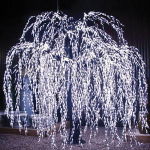 Szyulee 2.5 Mètres de haut 3880 led extérieure artificielle de noël saule arbre led lumière - Product Image 1