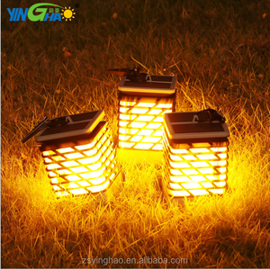 Solar del jardín luces de la antorcha 75 LED impermeable baile fuego llamas luz inalámbrica luz camino, decoración - Product Image 2