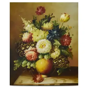 Vecchi Maestri Riproduzione di Opere D'arte Classica Still Life Pittura A Olio Del Fiore Antico