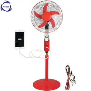 Hot-selling with usb and led light 16inch 5blades solar 12v dc fan for Dubia Yemen