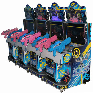 Trong nhà công viên giải trí trẻ em đồng tiền hoạt động <span class=keywords><strong>Arcade</strong></span> Trò chơi bắn súng máy 2 người chơi trẻ em ngoài hành tinh chụp video trò chơi máy - Product Image 4