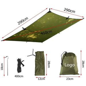 WOQI Premium Ultralight 10x10 Feet Rain Fly <strong>Tarp</strong> Ripstop Nylon Polyester Waterproof Camping Tent Hammock Cover for Hiking <strong>Tarp</strong> - Product Image 4