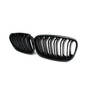 Grille centrale en maille ABS pour pare-choc avant, pièce de voiture, noire brillante, pour <span class=keywords><strong>BMW</strong></span> série <span class=keywords><strong>1</strong></span> F20 135i pré LCI - Product Image 1