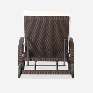 Chaises longues en osier pour patio extérieur Chaises longues pour <span class=keywords><strong>jardin</strong></span> Chaises longues en aluminium en rotin pour la piscine - Product Image 5