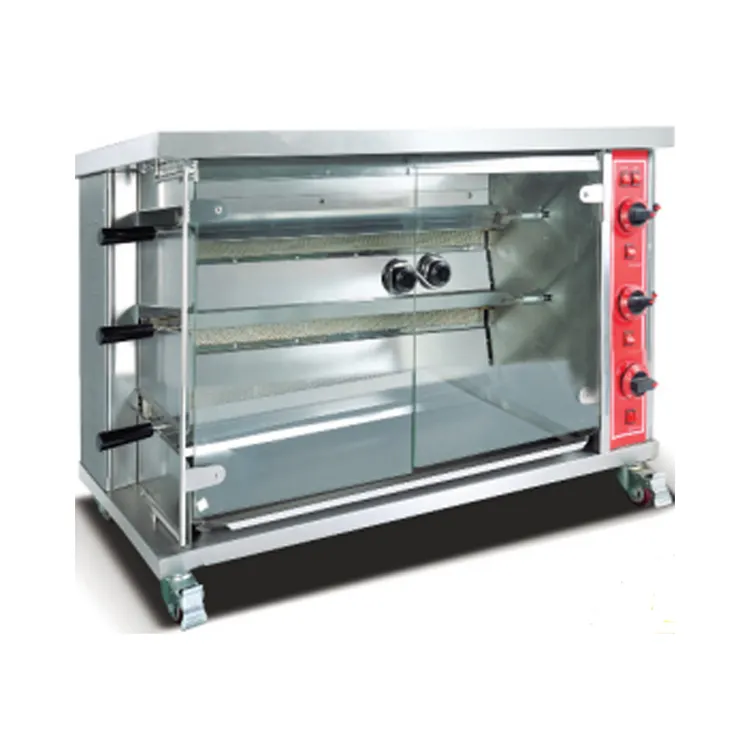 Commerciale Pollo Girarrosto con Auto-matic di Rotazione/gas girarrosto forno/pollo arrosto forno attrezzature