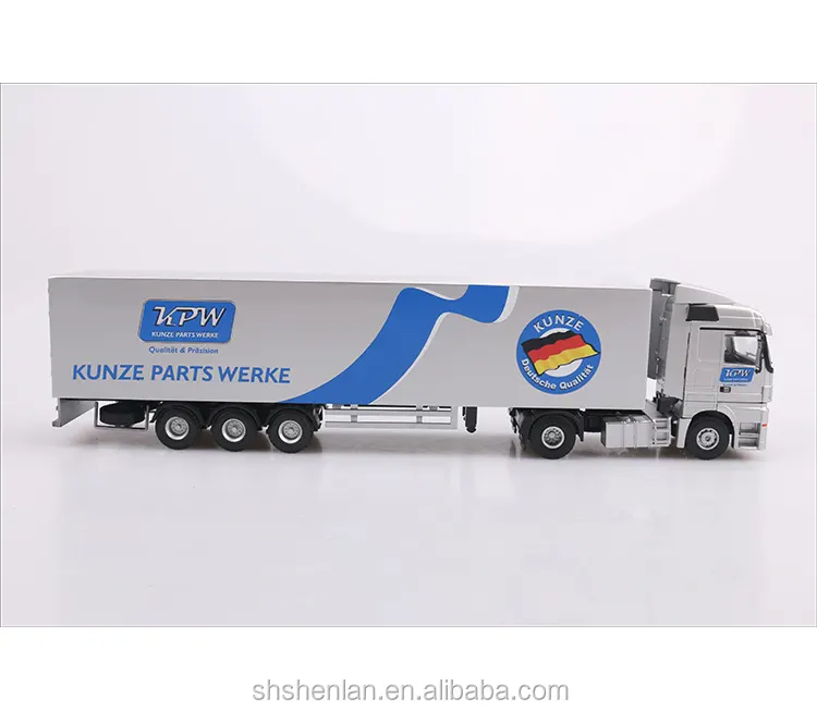 1:50 scale, custom made, mini cargo container truck promotional toy, 13.5 inches long