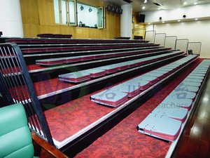 Grada Telescópica MCTB-304F Zhen con Asientos de Respaldo Bajo para Gimnasio Interior, Gradas para Espectadores - Product Image 3