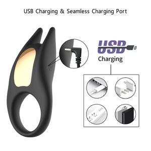Tendance Nouveau Design Noir Silicone Anneau De Pénis Vibrant En Gros OEM ODM Anneau De Pénis Pour Les Hommes Retarder L'éjaculation - Product Image 2