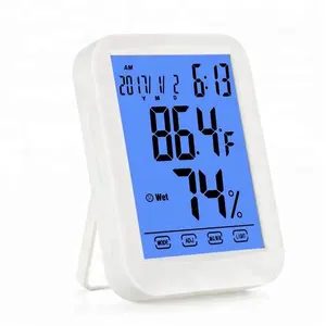 デジタル屋内湿度計温度計家庭用湿度計バックライト付きlcdスクリーンプロモーションギフト温度計