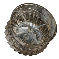 Ventilateur de toit industriel à turbine éolienne non motorisée, fonctionnant au vent naturel, ventilateur de toit personnalisable