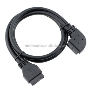 Cable USB 3.0 en Ángulo Izquierdo de 90 Grados, de 20 Pines y 19 Pines, Hembra a Hembra, de 50 cm - Product Image 2