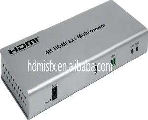 4K HDMI 8X1 Quad ekran Multiviewer 8 in 1 out anahtarı ile