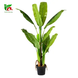 Fabricante-Direct-Venda 1.4m Decorativa Bonsai Planta Artificial de Banana