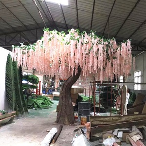 LSD-201606131141 Cây Wisteria Nhân Tạo Cây Trang Trí Ngoài Trời Lớn Cành Cây Trắng Cây Nhân Tạo Cho Đám Cưới - Product Image 5