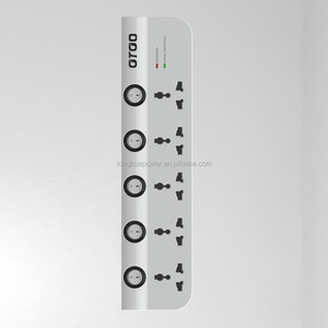 Tira de alimentación estándar <span class=keywords><strong>TIS</strong></span> de 4/5/6 entradas, Tailandia, con PROTECTOR de sobretensión USB con interruptor - Product Image 2