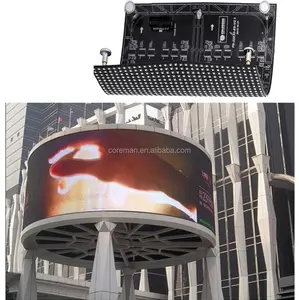 2016 new product p4 p5 p6 p10 p12 solar led display panels any shape round hanging soft video led module