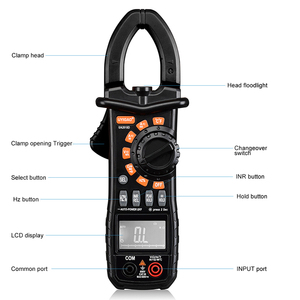 AC DC Voltage Current Resistance Capacitance Frequency NCV Diode Tester Digital <strong>Clamp</strong> Meter