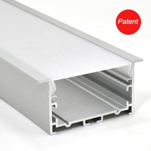 Brede Led Profiel Aluminium Geëxtrudeerd Kanaal 50Mm Voor Plafond Verzonken Led Verlichting
