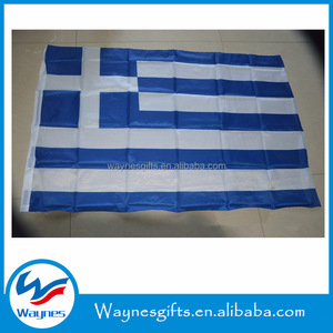 <span class=keywords><strong>Pas</strong></span> <span class=keywords><strong>cher</strong></span> Polyester Impression Soie Suspendus Drapeaux de Pays 3X5ft Grèce Drapeaux - Product Image 2
