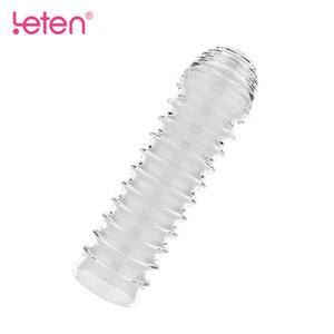 Penis büyütme boşalma egzersiz esnek elastik TPE erkek Penis kollu erkekler için seks oyuncakları ürünleri - Product Image 3