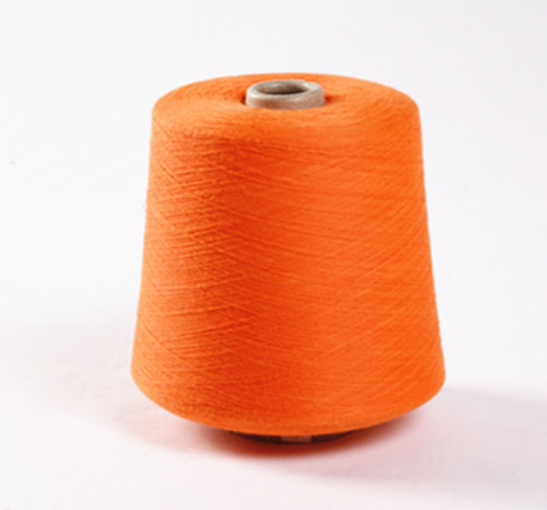 Low Price Stock Yarn 100% Dope Dyed Polyester Knitting Yarn