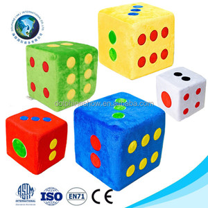 Giáo dục game kids toy Fuzzy tùy chỉnh bọt dice set thời trang đầy màu sắc giá rẻ nhồi plush mềm xúc xắc đồ chơi đồ - Product Image 3
