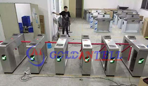 Haute qualité d'écran d'affichage à cristaux liquides métro <span class=keywords><strong>tourniquet</strong></span>/barrière piétonnière avec jeton accepteur et lecteur rfid - Product Image 2