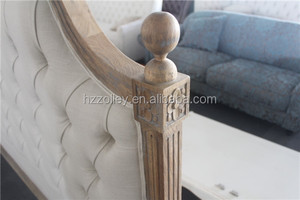 Français vintage mariage chambre meubles en gros en chêne massif en bois <span class=keywords><strong>roi</strong></span> taille lit, princesse lit - Product Image 3