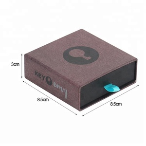 Boîte d'emballage de <span class=keywords><strong>bijoux</strong></span> rectangulaire personnalisée avec languette de tirage et logo - Product Image 2