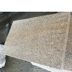 Dalle de granit Brumeux en pierre de Granit Jaune pour mur extérieur pavage