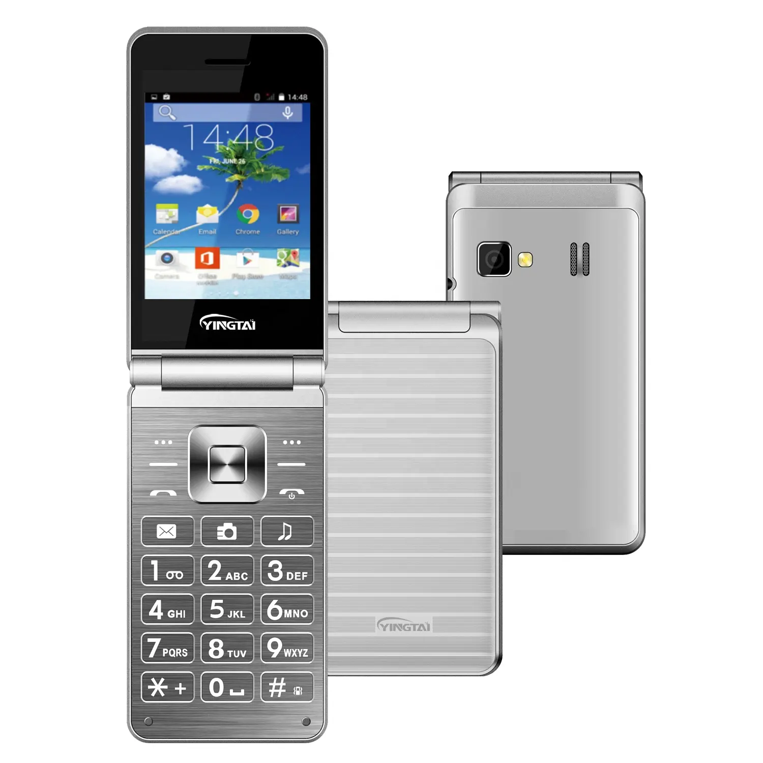 2.8 Inch Grote Scherm 3G Flip Feature Basic Telefoon Unlocked Mobiel Met Fabriek Prijs