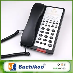 Weatherproof Classic Hotel Room Basic Speed Button Telephone With LOGO Faceplate Printing