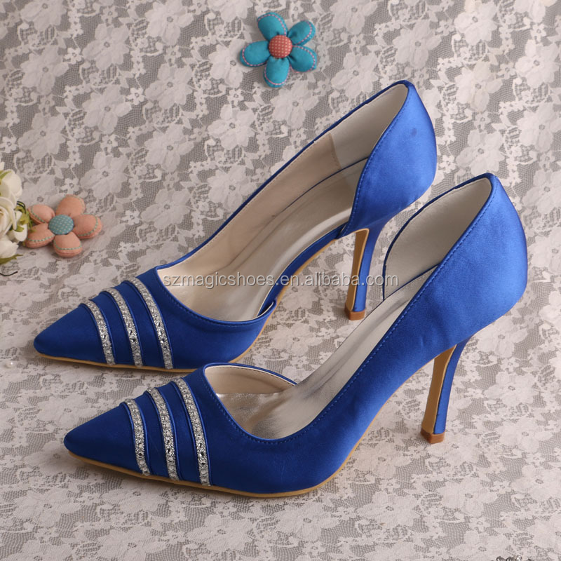 Elegant Blue Dress Shoes for Women Wedding - 22 Colors