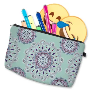 Trousse de maquillage imprimé en 3D pour femme, sac cosmétique, nouveau, à la mode, nécessaire pour organisateur de toilette, vente en gros,