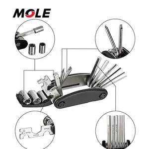 Mountain Bike Xe Đạp Đi Xe Đạp Mũ Bảo Hiểm 16 Trong 1 Đa Chức Năng Sửa Chữa Sửa Chữa Cơ Khí Tool Đứng Bag Kit Set Phụ Kiện Cho Nam Giới Phụ Nữ