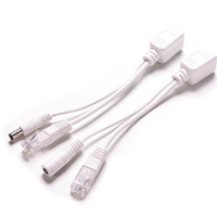 Extenseur IP passif CCTV Type RCA RJ45 Injecteur Ethernet POE Adaptateur séparateur de câble pour systèmes micro-ondes
