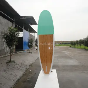 Fabricante de tablas de surf, chapa de bambú, tabla de surf de remo de pie, tabla de surf de fibra de vidrio epóxica EPS para paddle surf